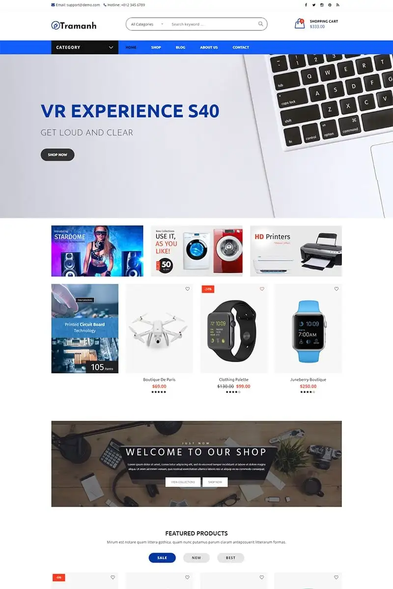 Tramanh – Electronic Store WooCommerce Theme