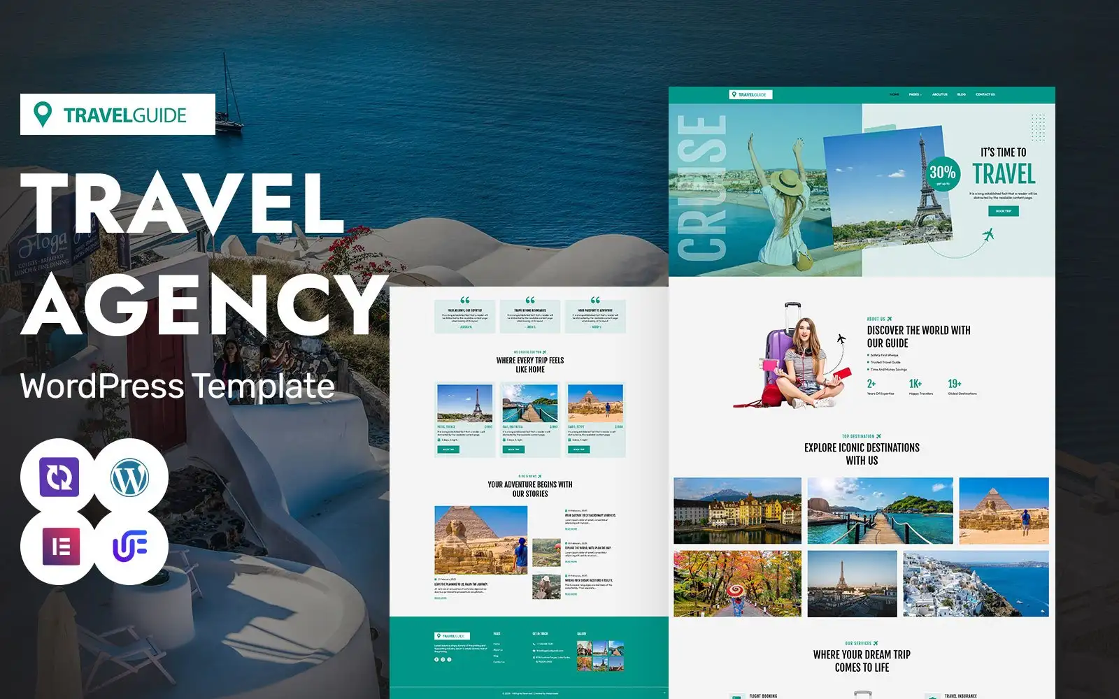 Travel Guide – Travel Agency And Luxury Travel WordPress Elementor Theme WordPress Theme