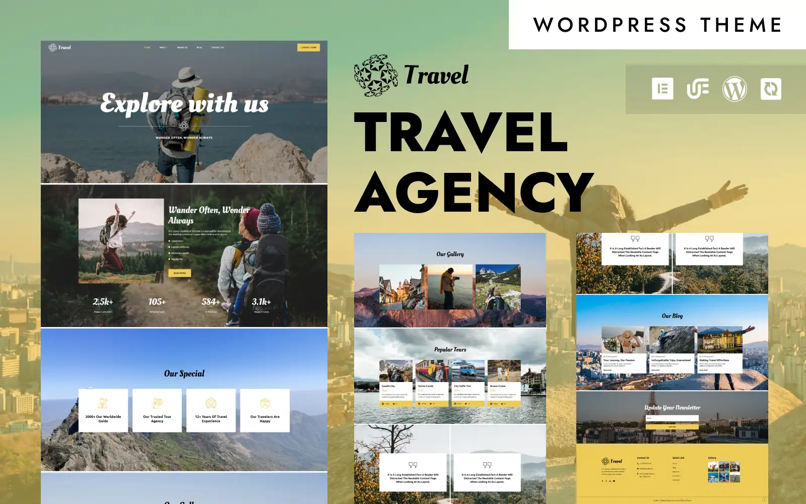 Travel – Travel & Tour Agency WordPress Elementor Theme WordPress Theme