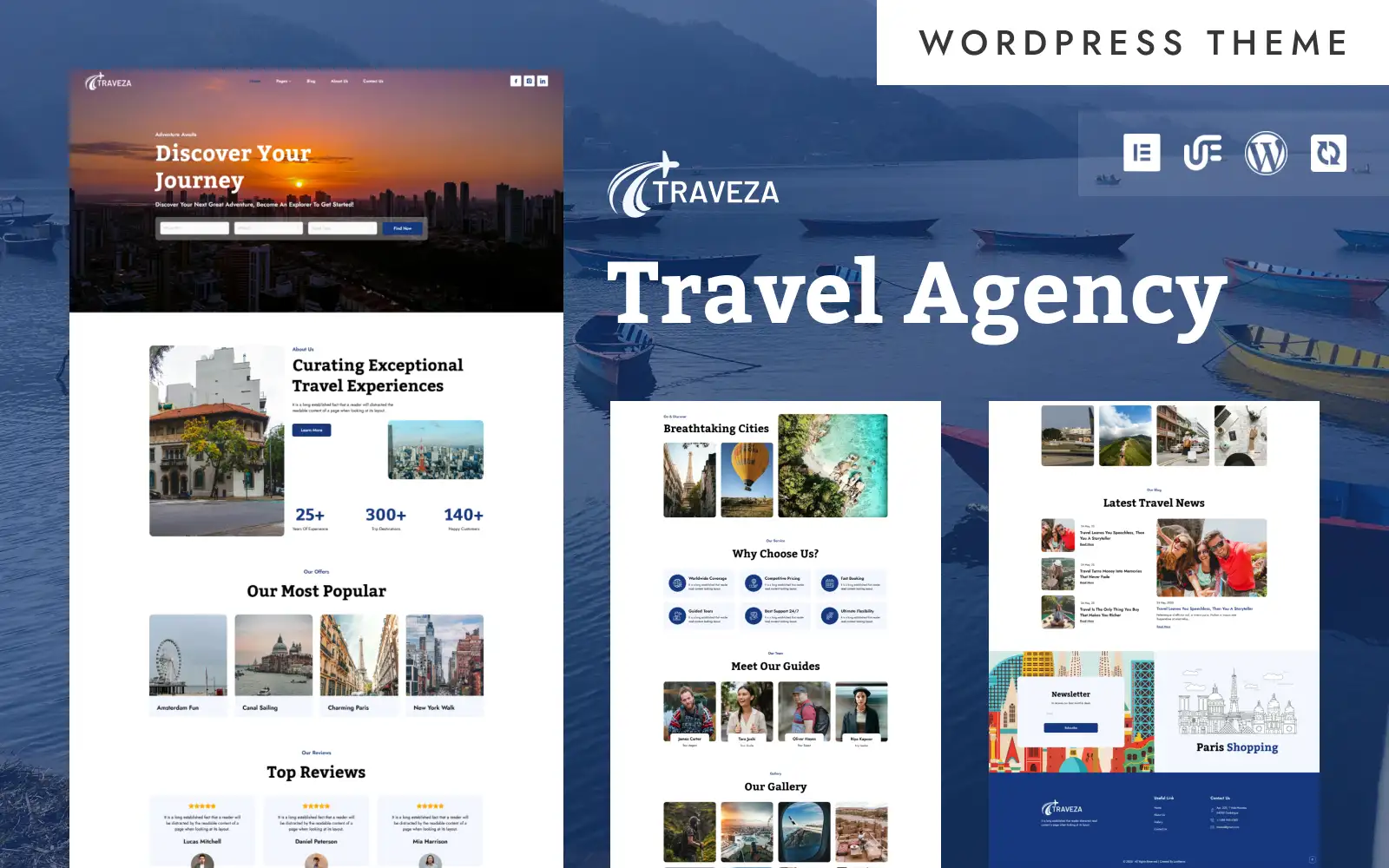 Traveza – Tour & Travel Agency WordPress Elementor Theme WordPress Theme