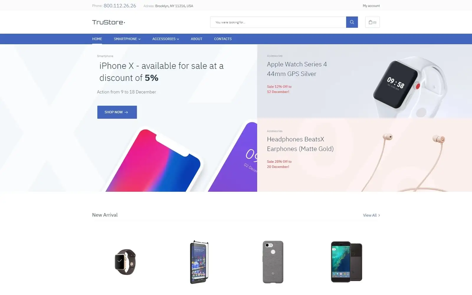 TruStore – Gadgets Store ECommerce Minimal Elementor WooCommerce Theme