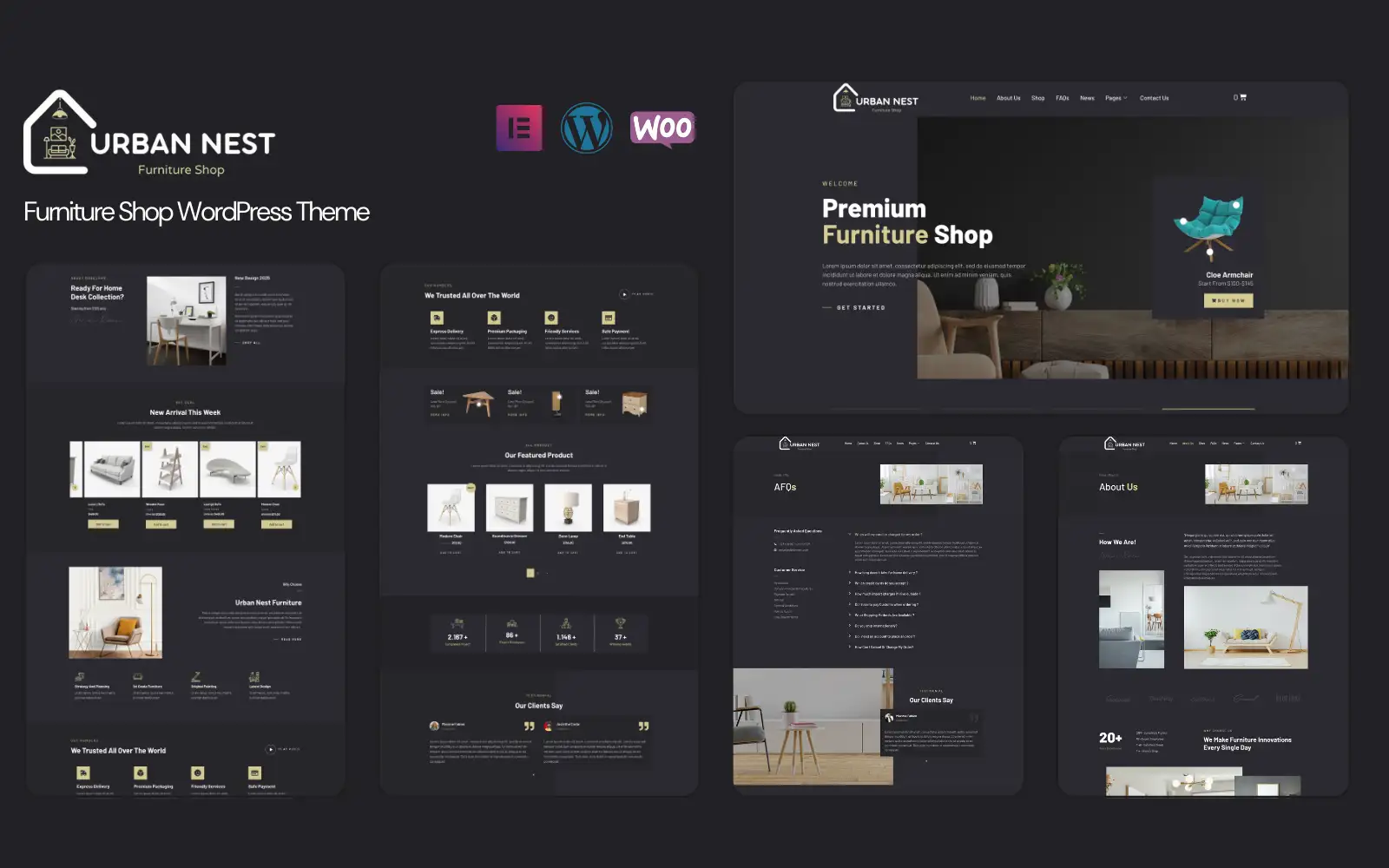 Urban Nest – Furniture Shop & Services Elementor WooCommerce Theme