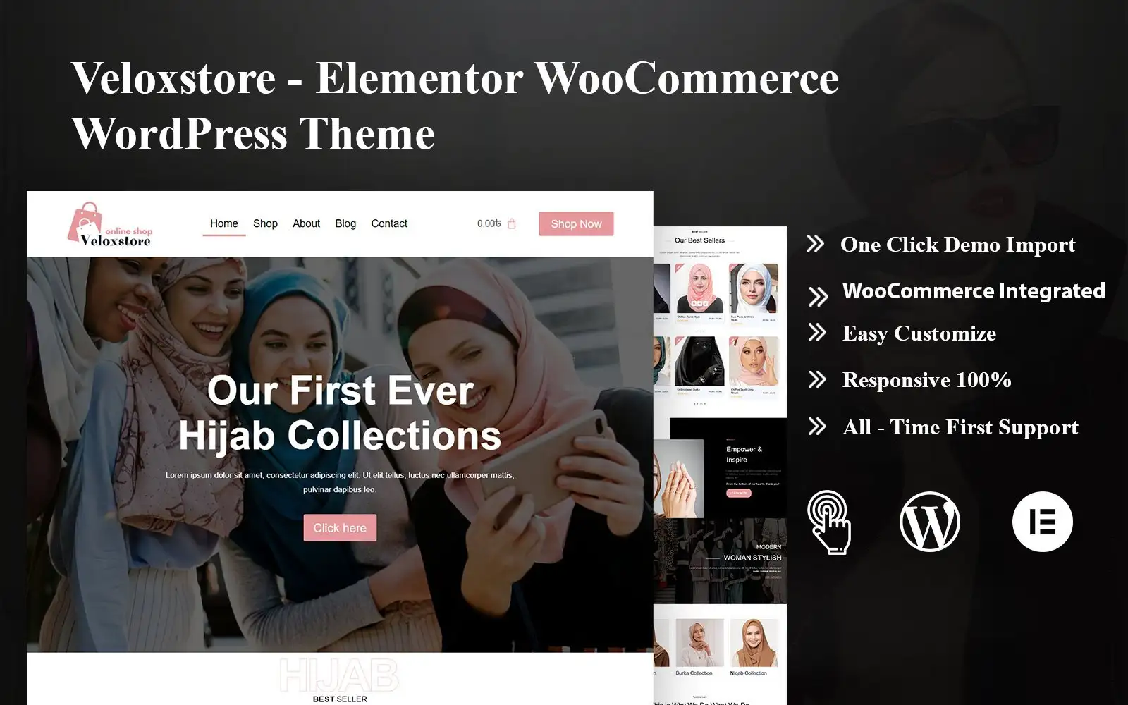 Veloxstore – Elementor WooCommerce WordPress Theme WooCommerce Theme