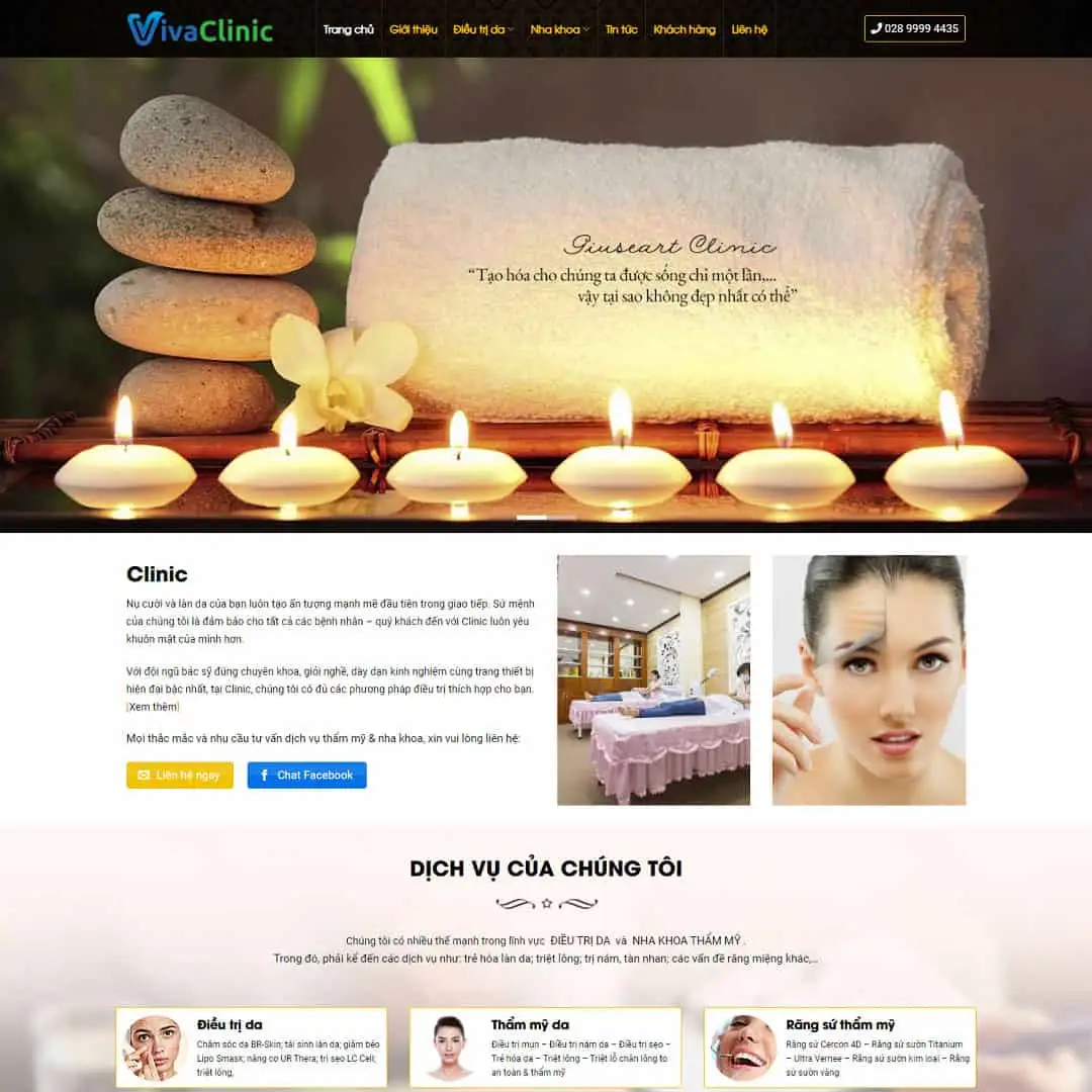 Theme WordPress nha khoa, thẩm mỹ viện 02