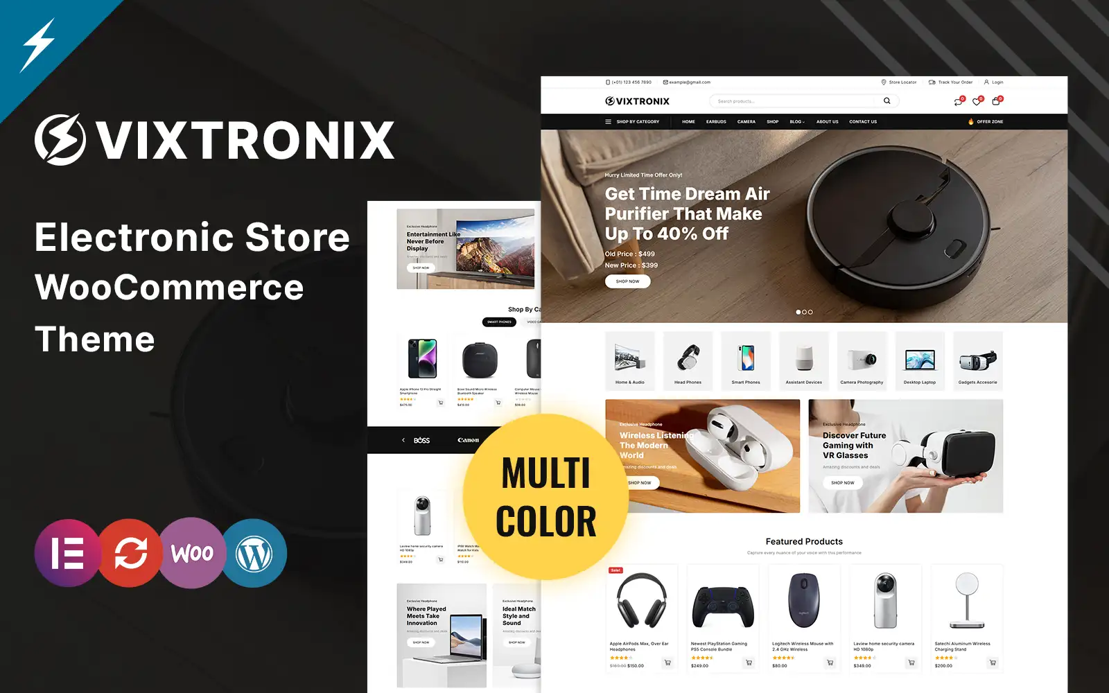 Vixtronix – Electronics Store WooCommerce Theme