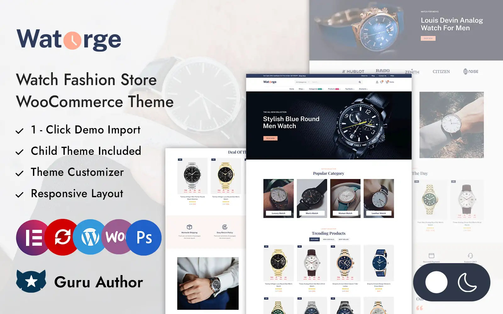 Watorge – Watch Fashion Store Elementor WooCommerce Responsive Theme WooCommerce Theme