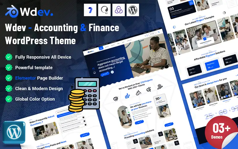 Wdev – Accounting & Finance WordPress Theme