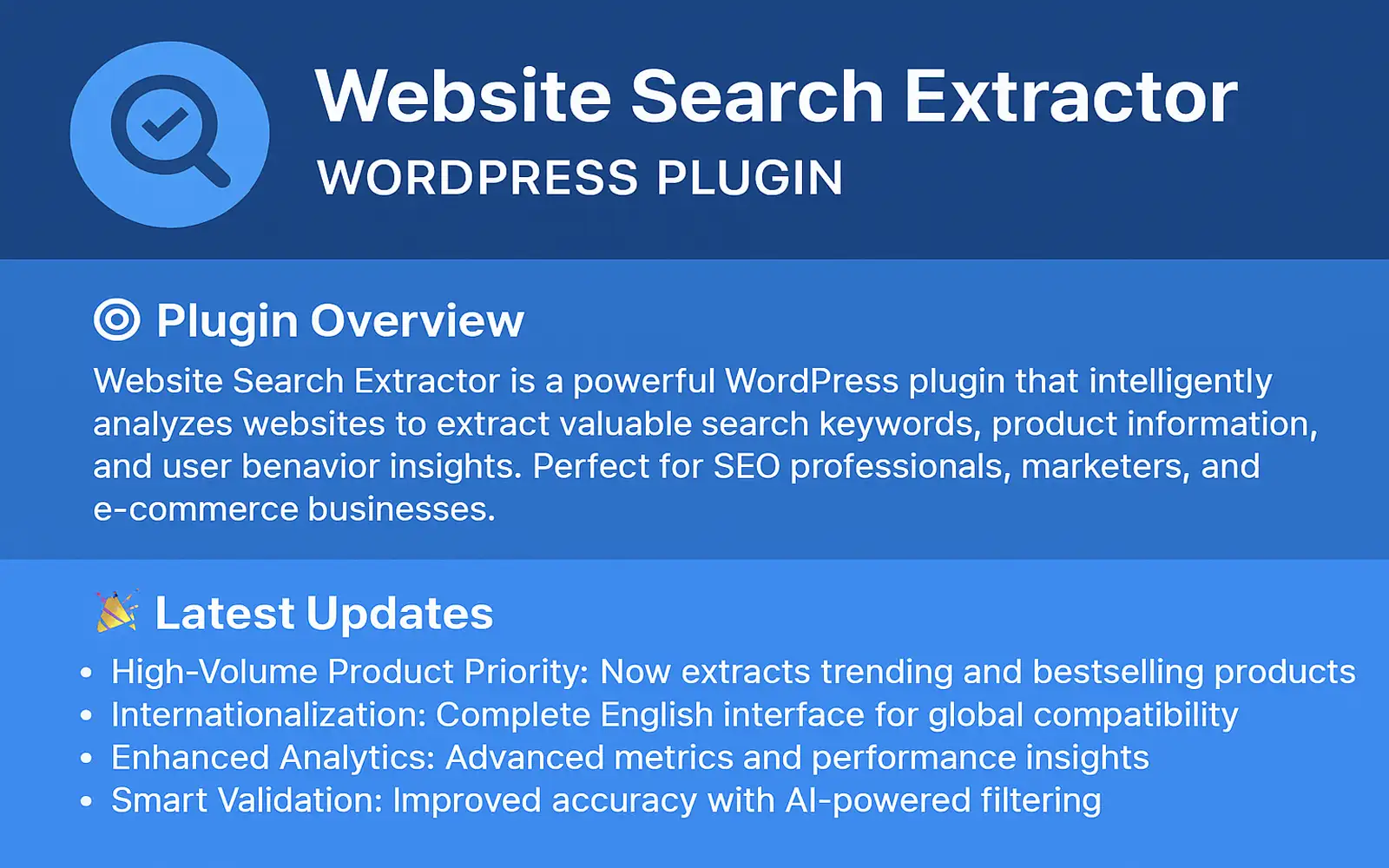 Website Search Extractor WordPress Plugin WordPress Plugin