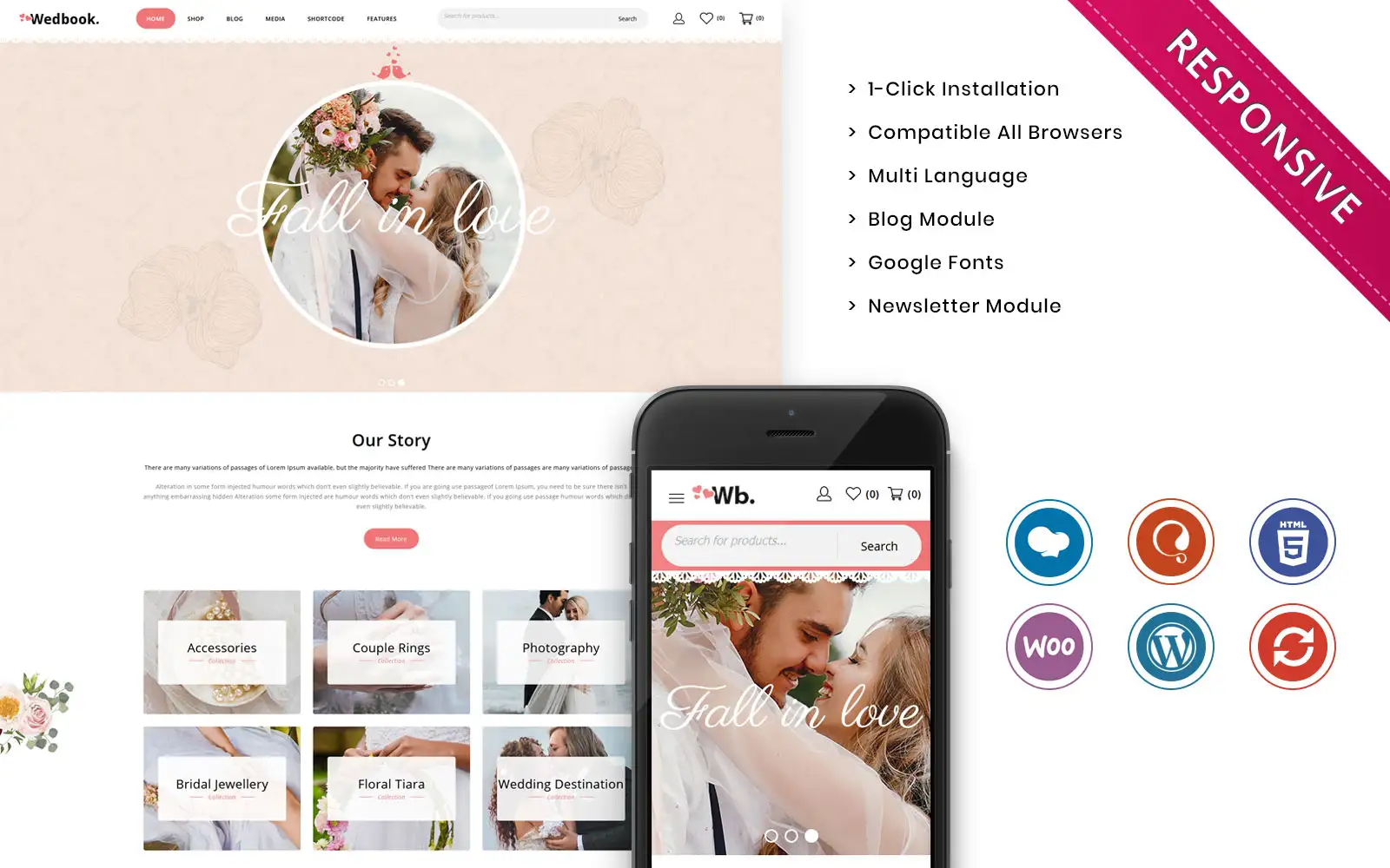 Wedbook – The Wedding Store Responsive WooCommerce Theme