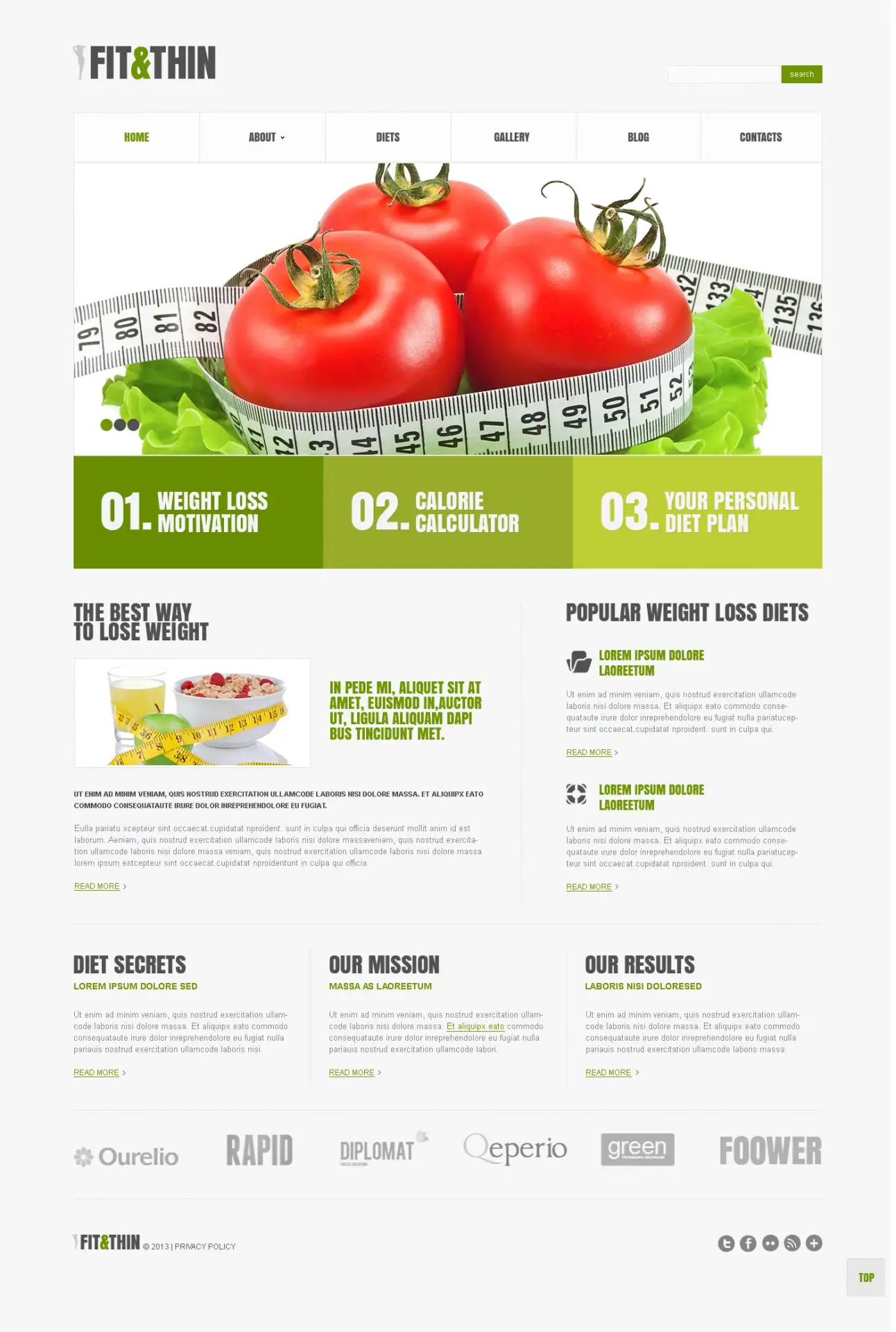 Weight Loss Responsive WordPress Theme