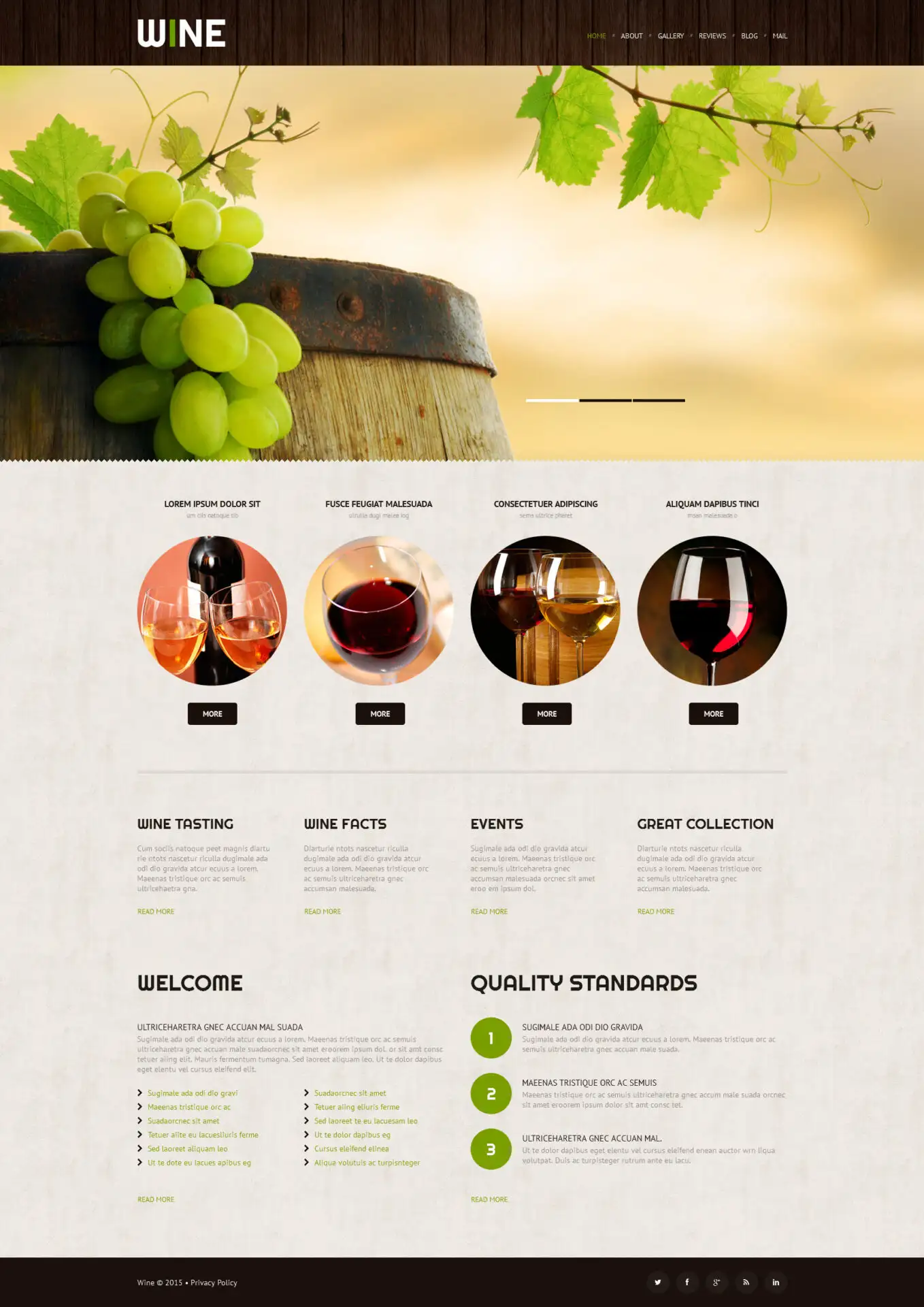 Winery Responsive WordPress Theme