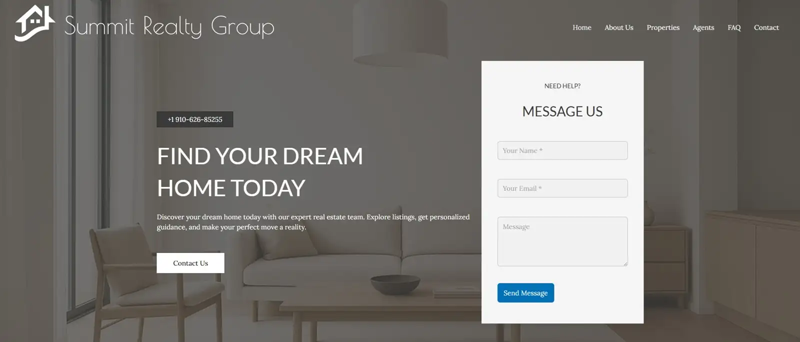 WordPress Based Real Estate Agency Website Template WordPress Theme