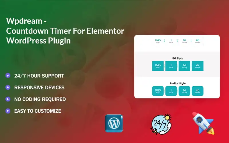 Wpdream – Countdown Timer For Elementor WordPress Plugin