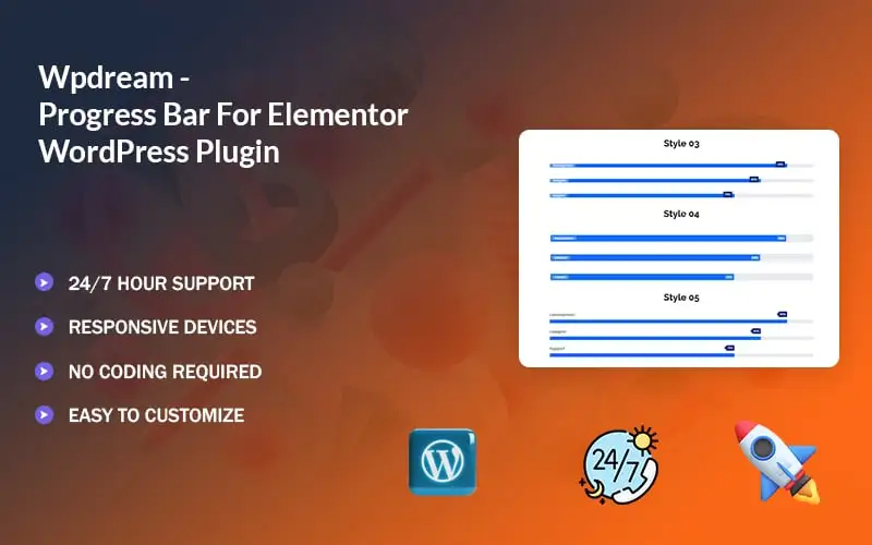 Wpdream – Progress Bar For Elementor WordPress Plugin