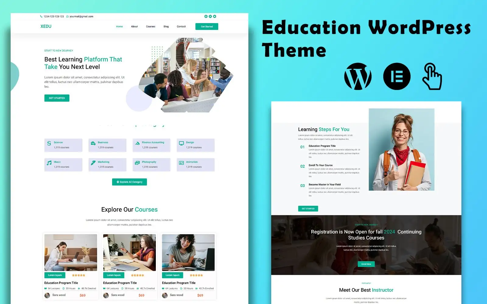 Xedu – Education WordPress Theme