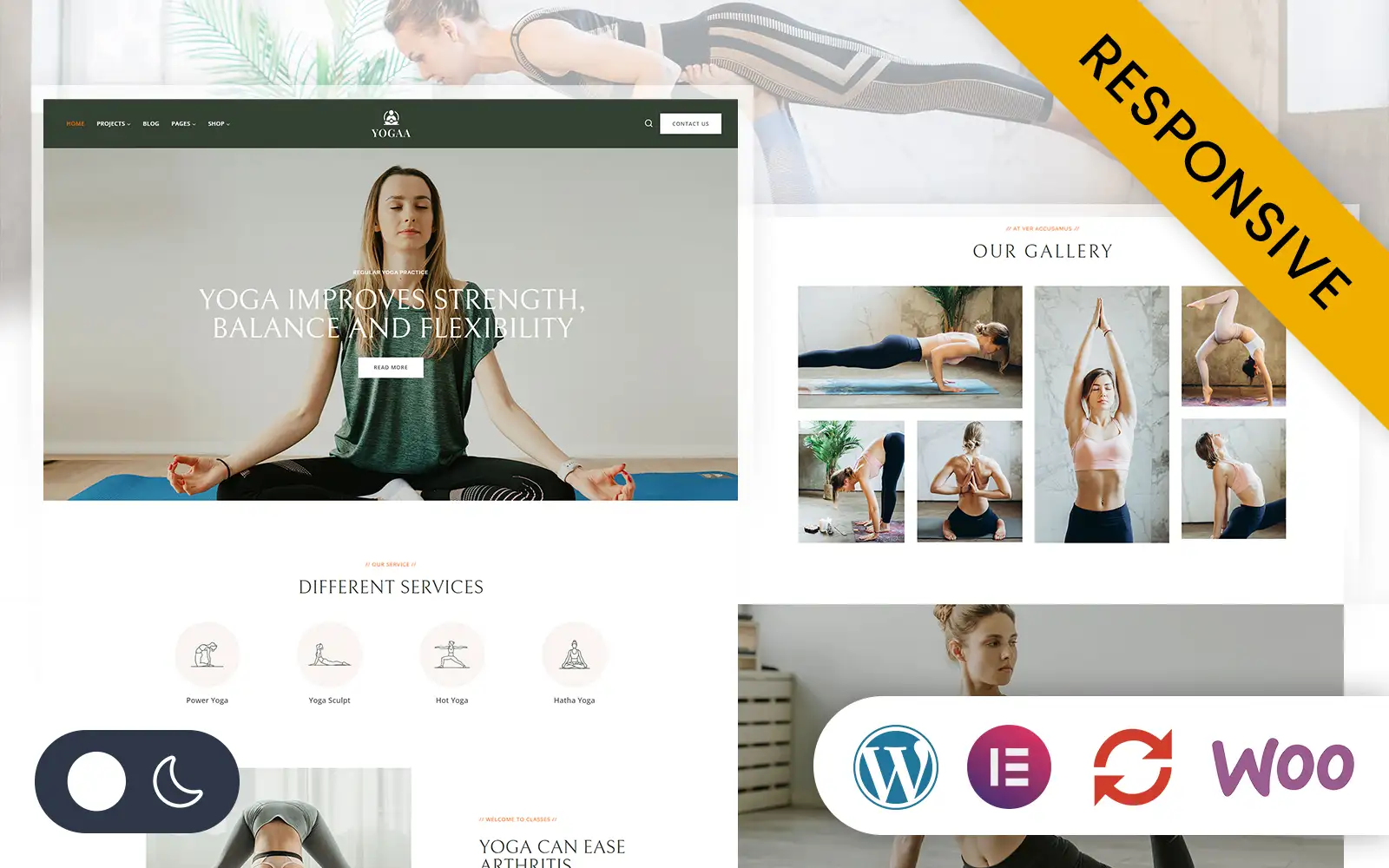 Yogaa – Yoga, GYM & Fitness Elementor WordPress Responsive Theme WordPress Theme