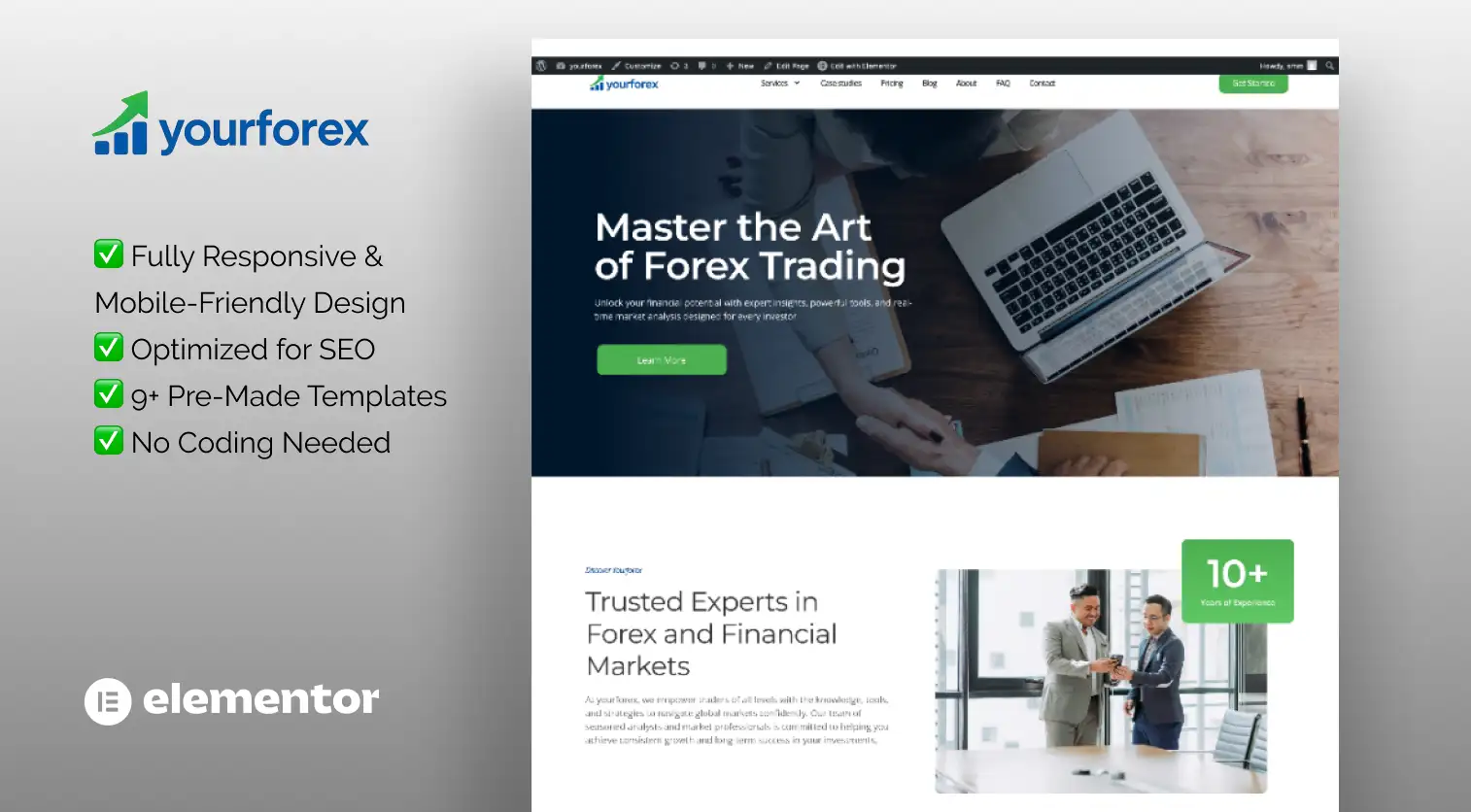 YourForex – Elementor Template for Forex & Investment Platforms Elementor Kit