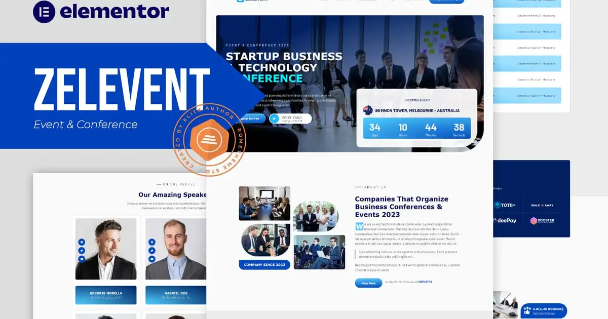 Zelevent – Event & Conference Elementor Template Kit