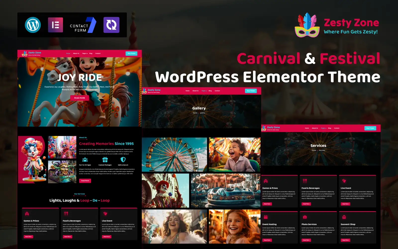 ZestyZone – Carnival & Festival WordPress Theme