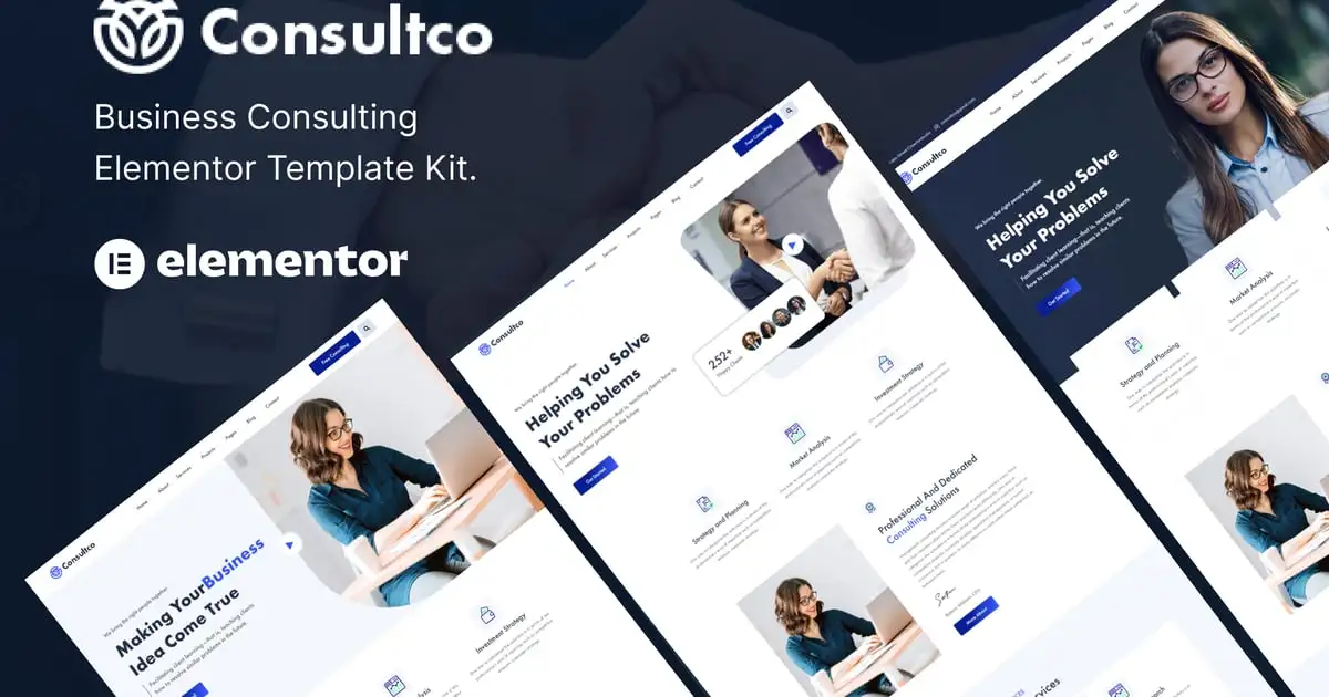 Consultco – Consulting Business Elementor Template Kit