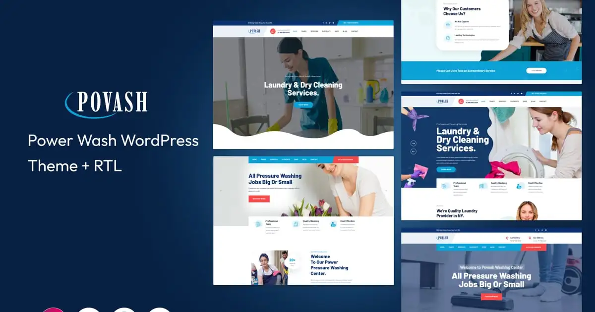 Povash | Power Wash WordPress Theme