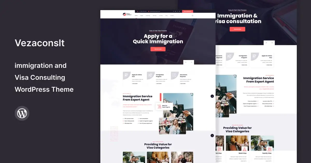 Vezaconslt – immigration WordPress Theme