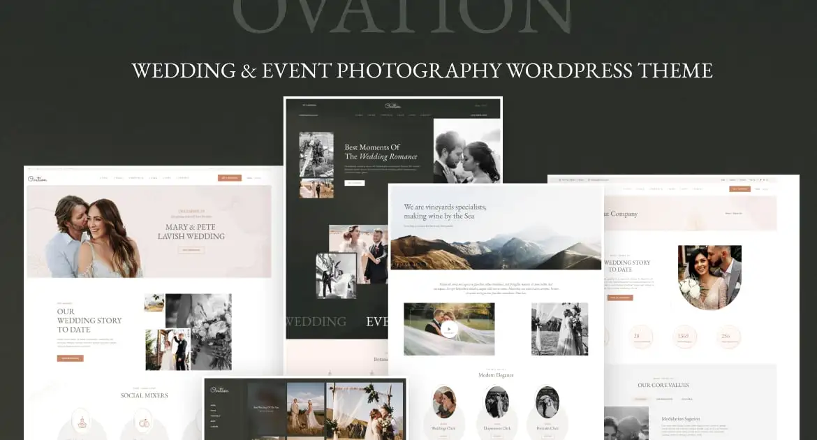 Ovation – Wedding & Event Photography WordPress Th