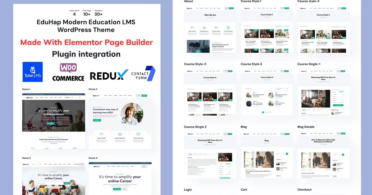 Eduhap – Education LMS WordPress Theme