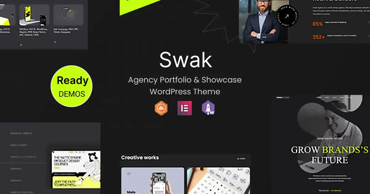 Swak – Agency Portfolio & Showcase WordPress Theme