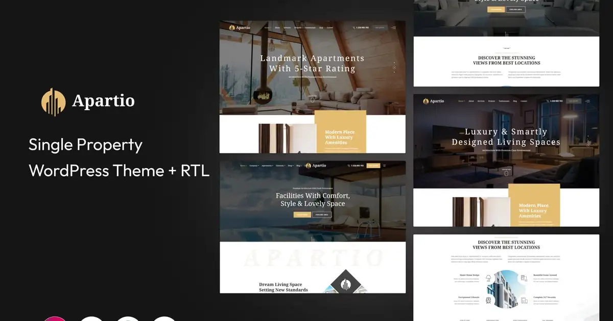 Apartio – Single Property WordPress Theme