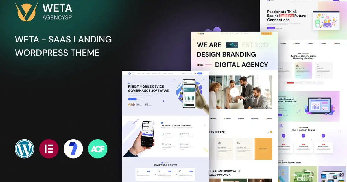 WETA – SaaS Landing WordPress Theme