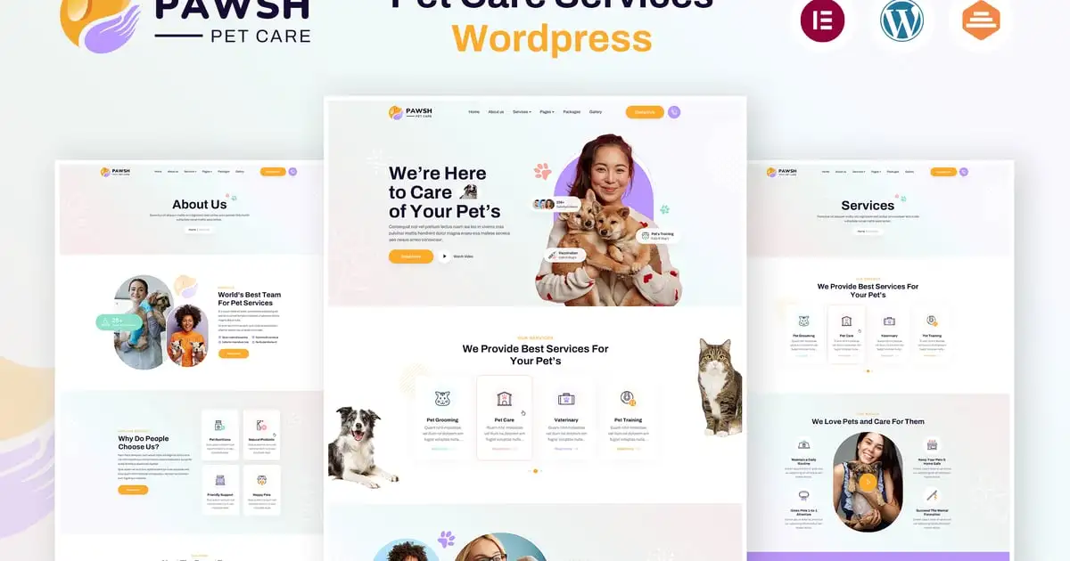 Pawsh | Pet Care Services WordPress Theme