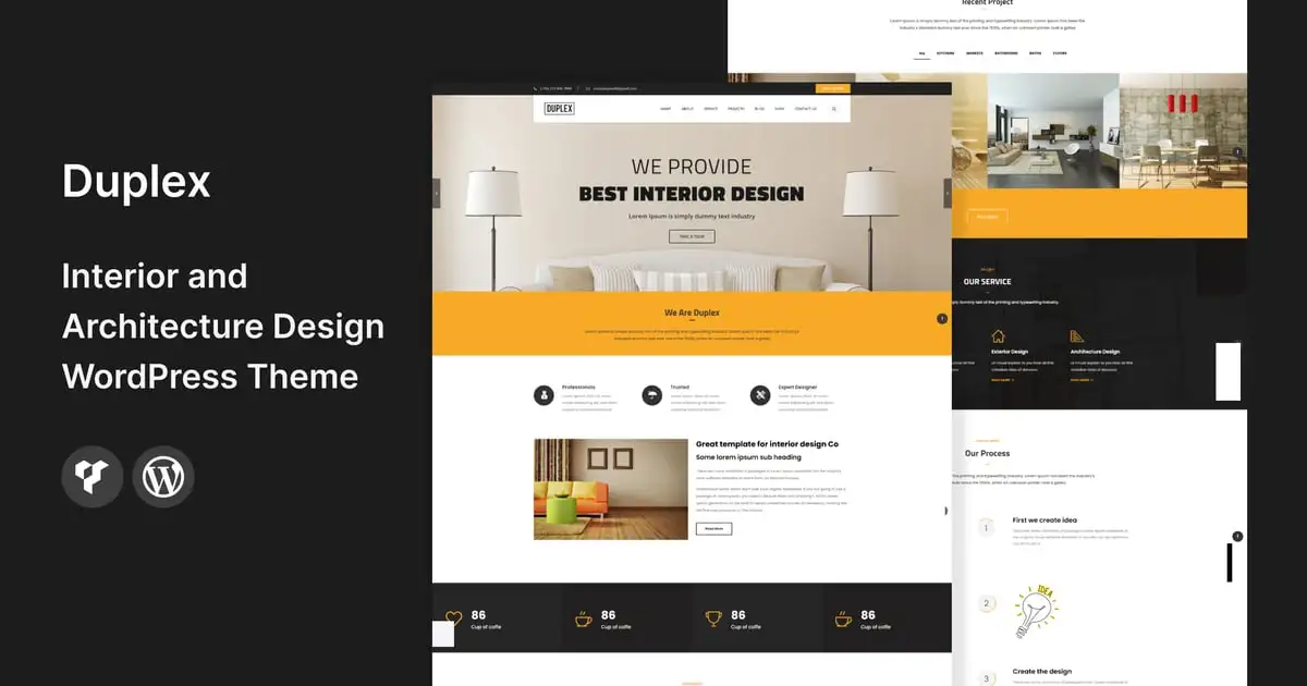 Duplex – Interior and Architecture WordPress Theme