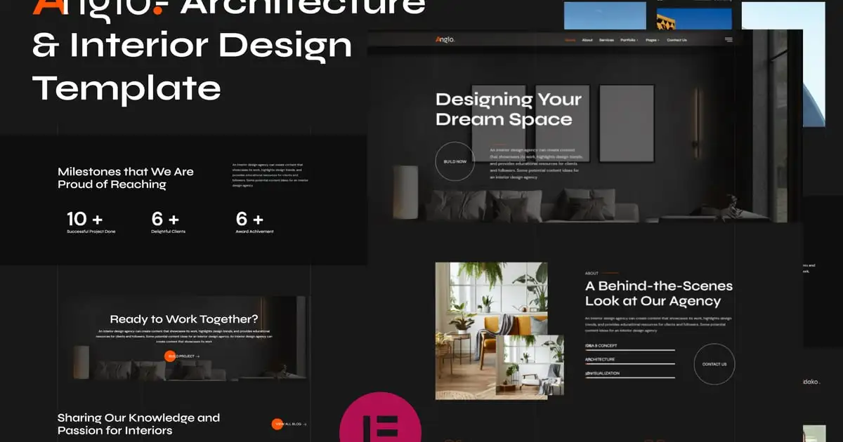 Anglo – Architecture & Interior Design Elementor T