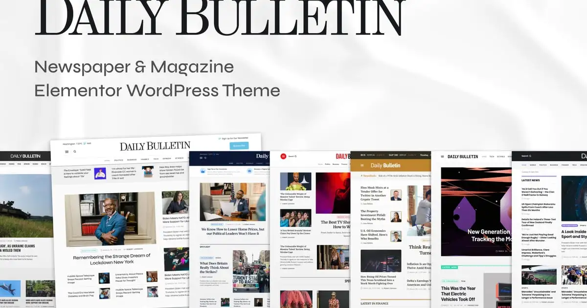 Daily Bulletin – Magazine & Newspaper Theme