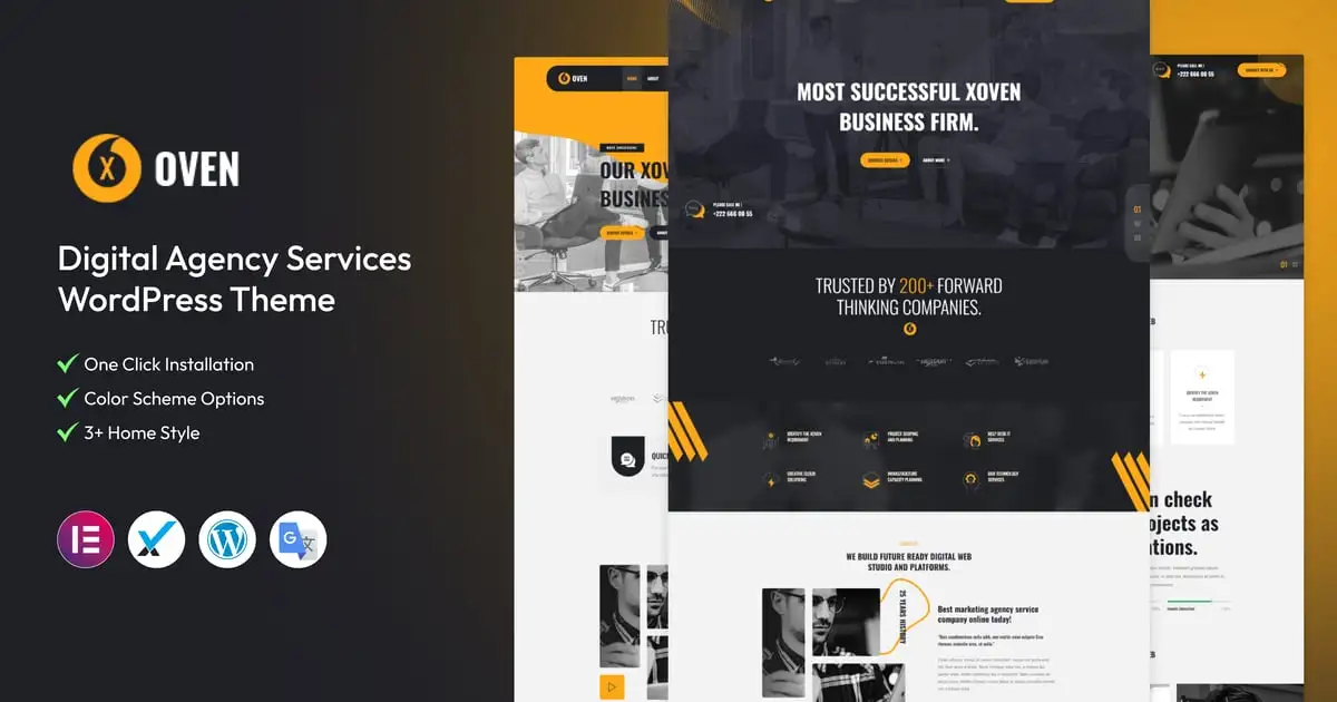 Xoven – Digital Agency Services WordPress Theme