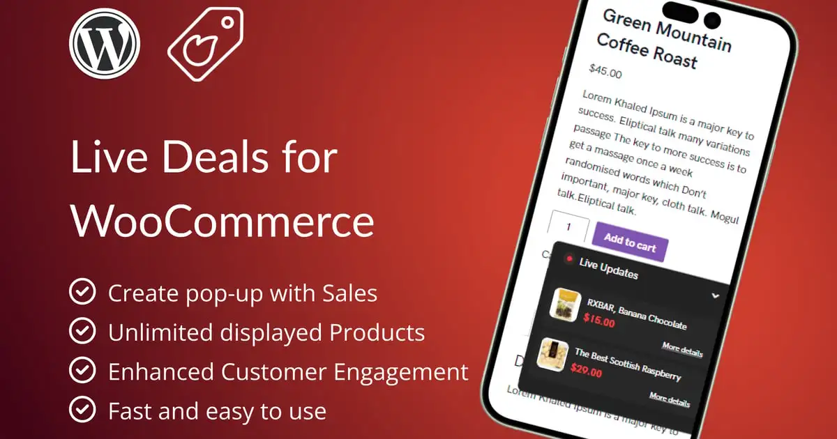 Live Deals for WooCommerce