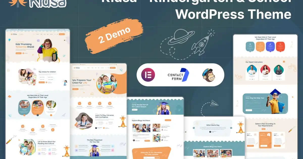 Kidsa – Kindergarten & School WordPress Theme