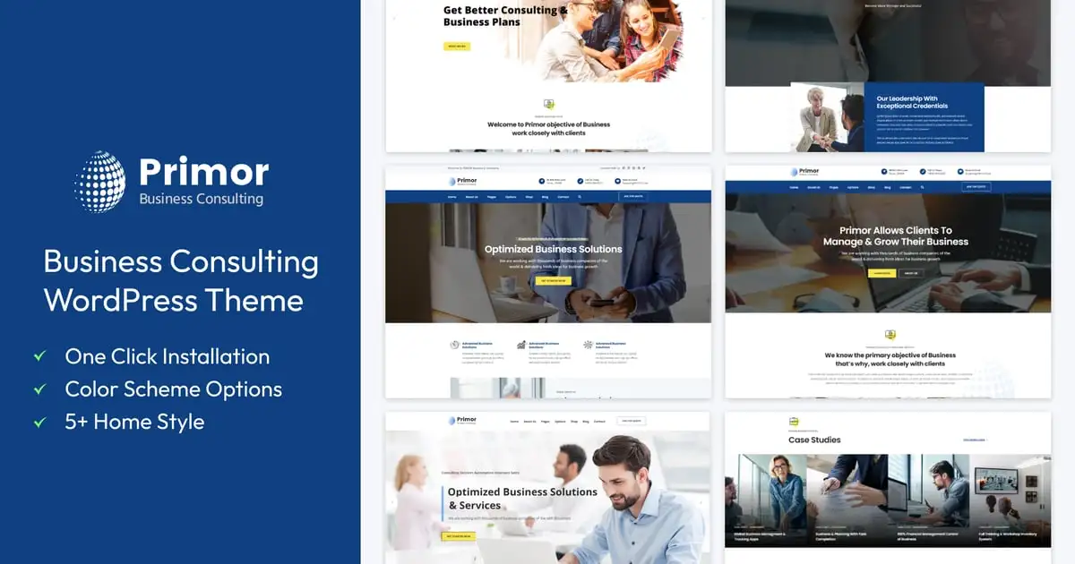 Primor – Business Consulting WordPress Theme