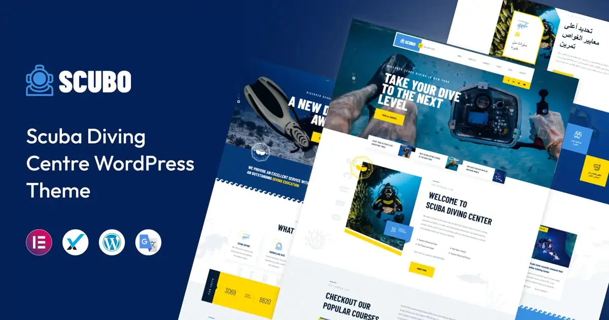 Scubo – Scuba Diving Centre WordPress Theme