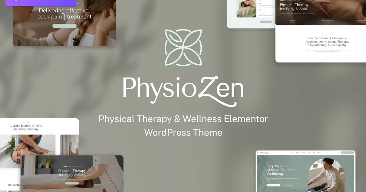 PhysioZen – Chiropractor Wellness WordPress Theme