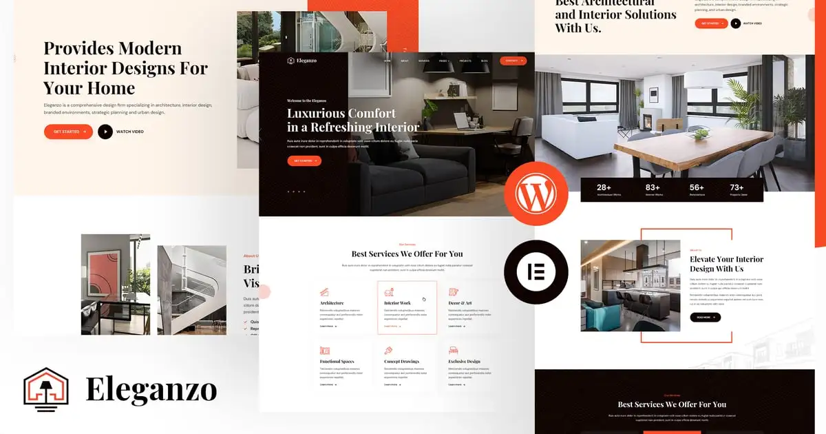 Eleganzo | Interior & Architecture WordPress Theme