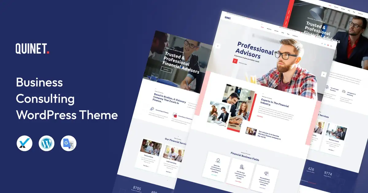 Quinet – Business Consulting WordPress Theme
