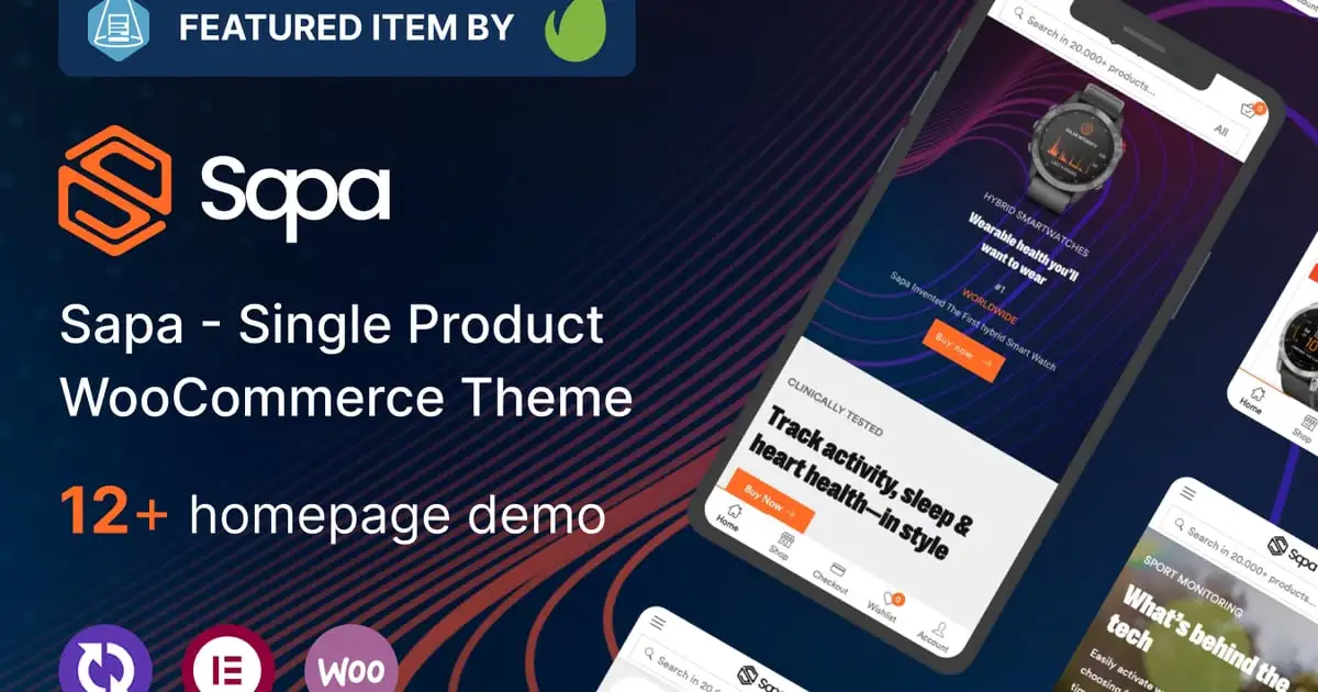 Sapa – Product Landing Page WooCommerce Theme