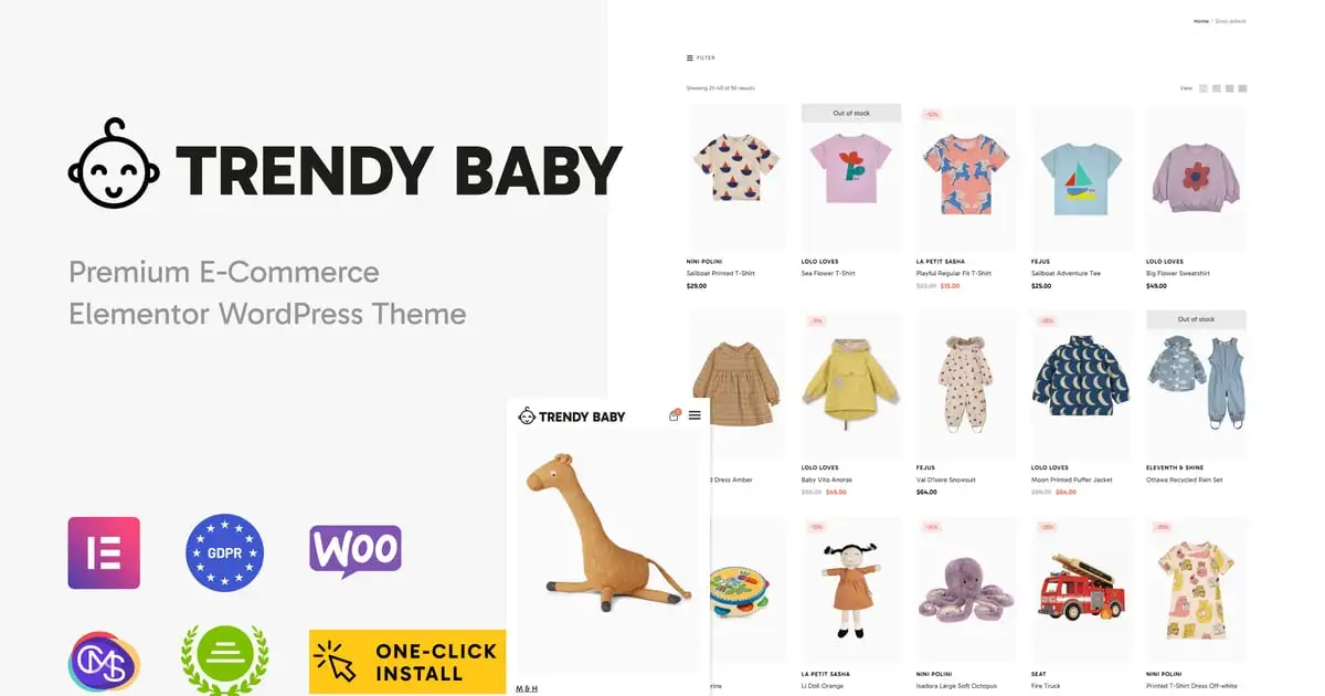 Trendy Baby – Children and Kids Store Theme