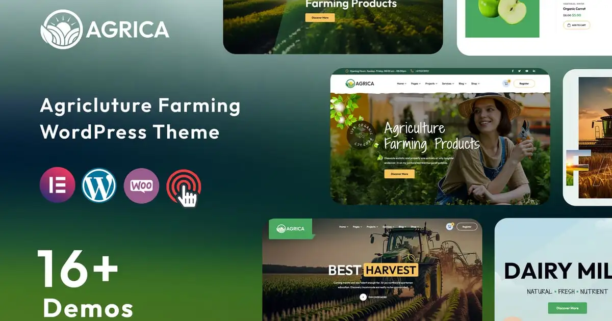 Agrica – Agriculture WordPress Theme