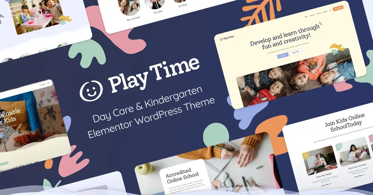 Play Time – Day Care & Kindergarten Theme