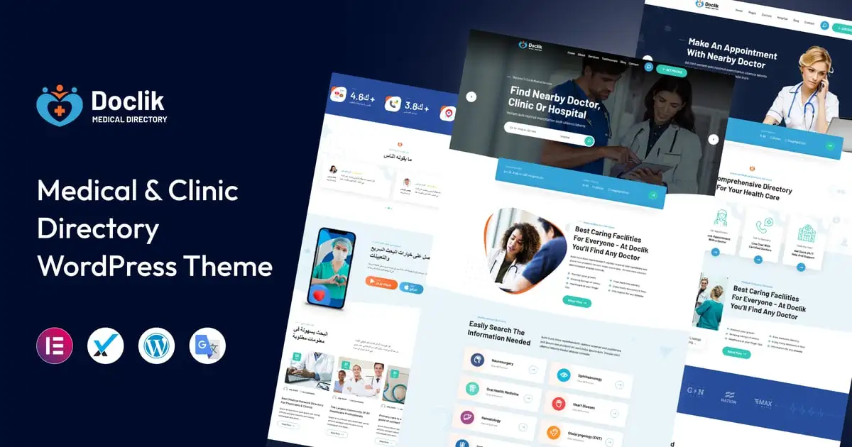 Doclik – Medical Directory WordPress Theme