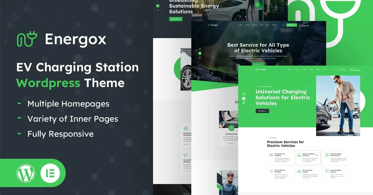 Energox | EV Charging Station WordPress Theme