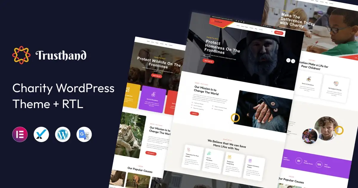 Trusthand – Charity WordPress Theme